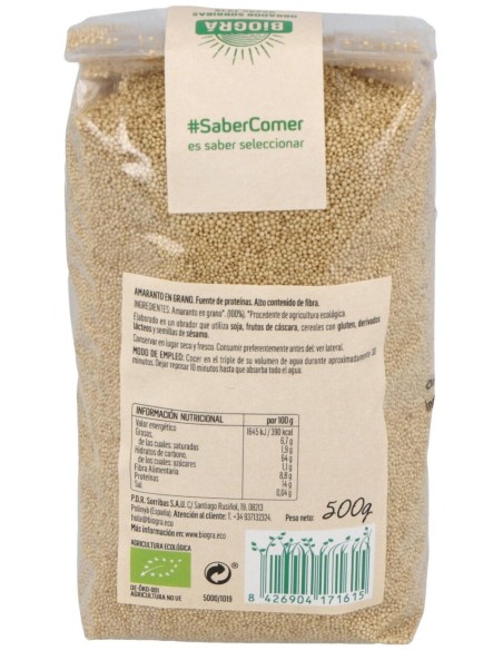 Bioga Amaranto Grano Bio 500G