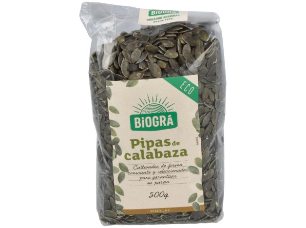 Biogra Calabaza Semillas Pipas Bio 500G