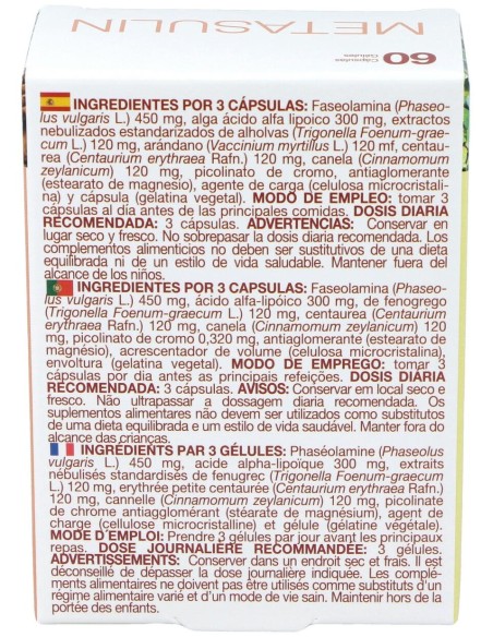 Bioserum Metasulin 60 Cáps.