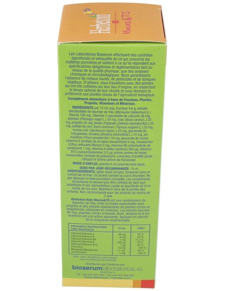 Herbetom Kids Mucos Ts (Bb 100 Tos) 250Ml