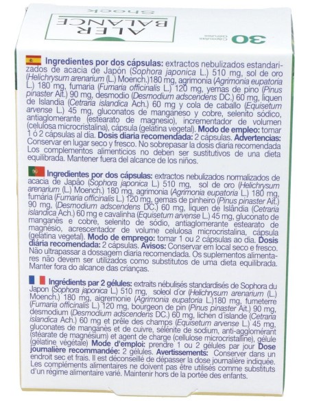 Bioserum Alerbalance Shock 30 Cáps.