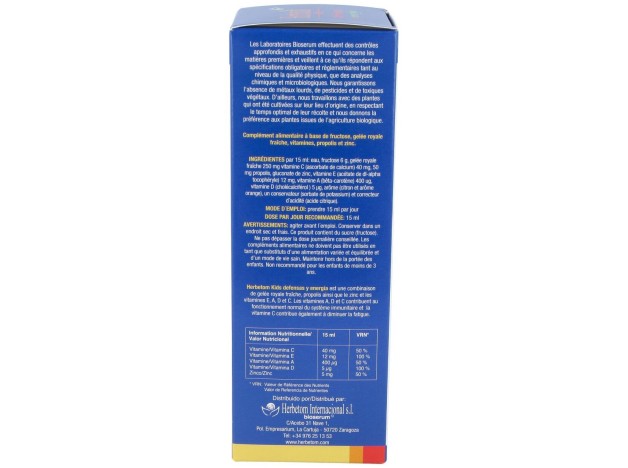 Bioserum Herbetom Kids Defensas Y Energía  250 Ml.