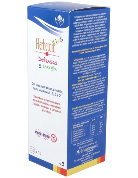Bioserum Herbetom Kids Defensas Y Energía  250 Ml.