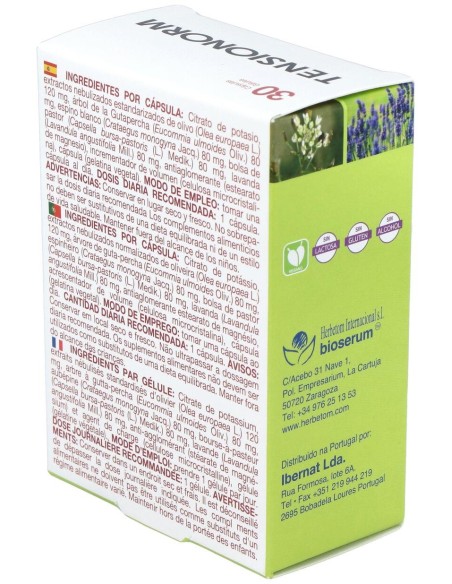 Bioserum Tensionorm  30 Cápsulas