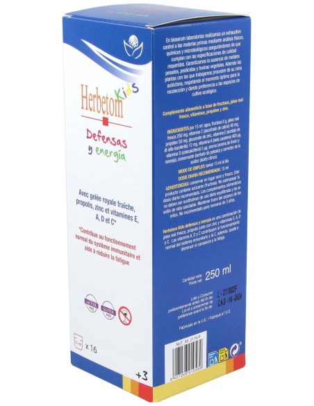 Bioserum Herbetom Kids Defensas Y Energía  250 Ml.