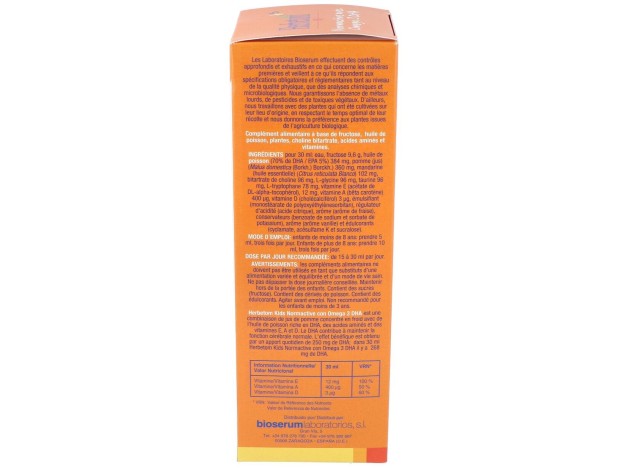 Herbetom Kids Normactive Con Omega 3Dha 250Ml.