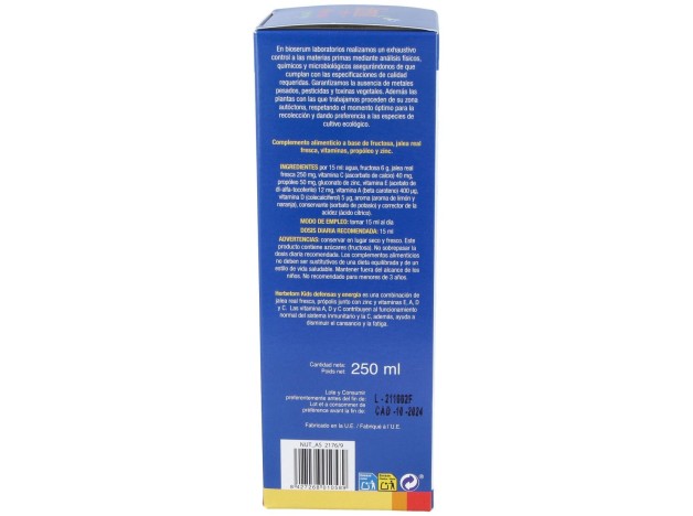 Bioserum Herbetom Kids Defensas Y Energía  250 Ml.