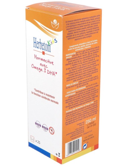Herbetom Kids Normactive Con Omega 3Dha 250Ml.