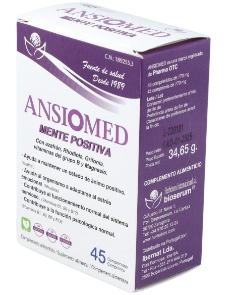 Ansiomed Mente Positiva 45Comp.