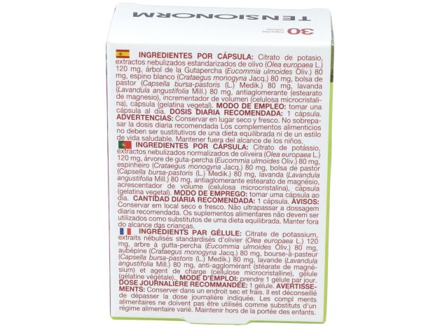 Bioserum Tensionorm  30 Cápsulas