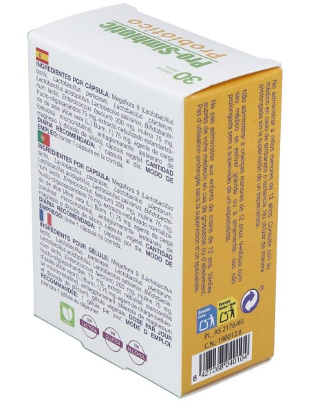 Probiotico Prosimbiotic 30 Capsulas