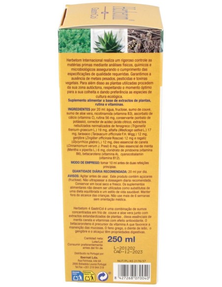 Herbetom 4 Gc Gastricol 250Ml
