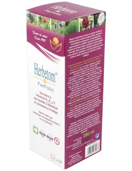Bioserum Herbetom 3 Ff Hierro 250Ml