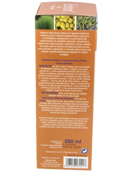 Bioserum Herbetom 5 Renal  250 Ml.