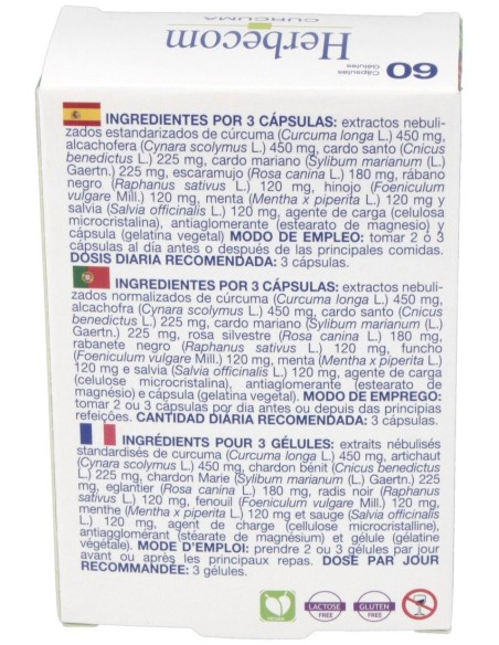 Herbecom Curcuma 60 Capsulas
