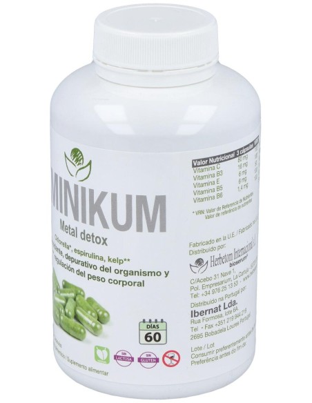 Herbetom Aminikum 180 Cápsulas