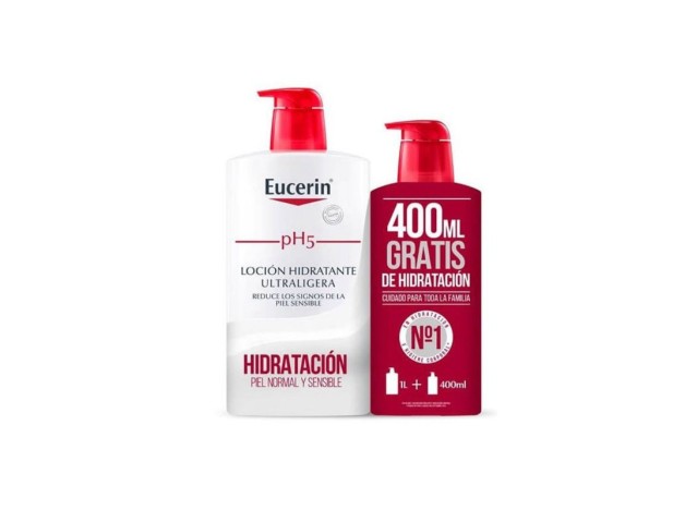 Eucerin Corporal Locion Ultraligera 1L+400Ml