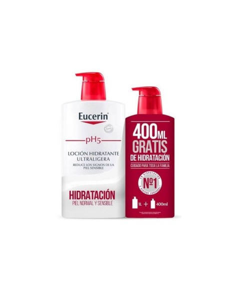 Eucerin Corporal Locion Ultraligera 1L+400Ml