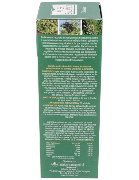 Bioserum Alerbalance Classic Jarabe 250Ml