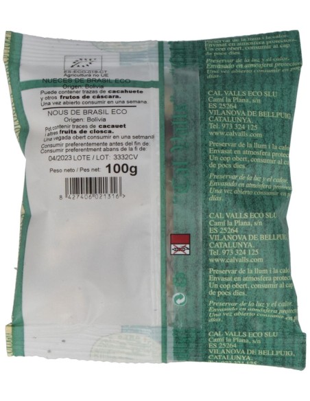 Cal Valls Nueces Del Brasil Eco 100G
