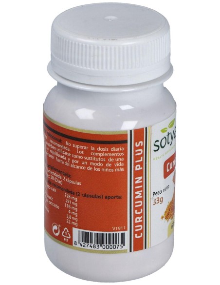 Sotya Curcumin Plus 60 Cápsulas 550Mg