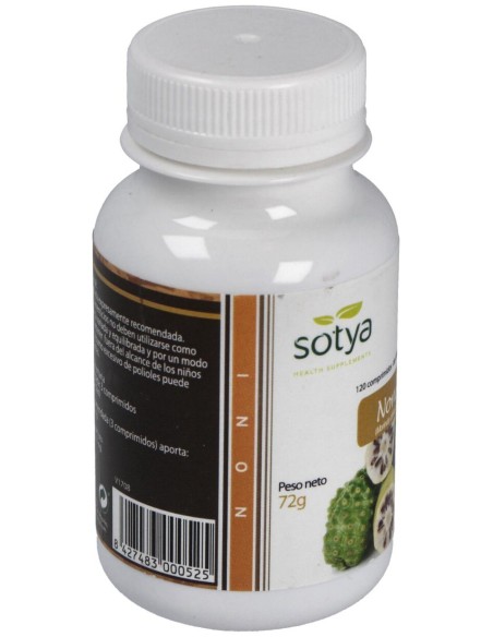 Noni 600 Mg Sotya 120 Comprimidos