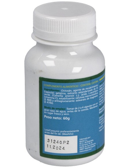 Sotya Chitosán + Té Verde + Vitamina C 600Mg 100Cáps