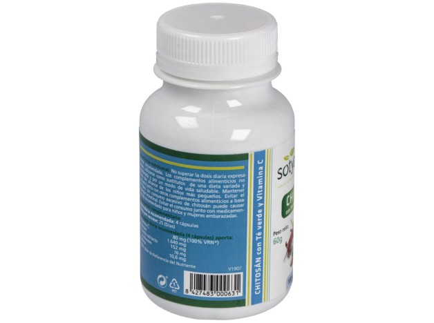 Sotya Chitosán + Té Verde + Vitamina C 600Mg...