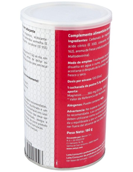 Carbonato De Magnesio Fresa Bote 180Gr.