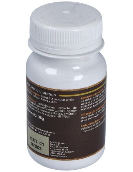 Sotya Valeriana 600Mg 60Cáps