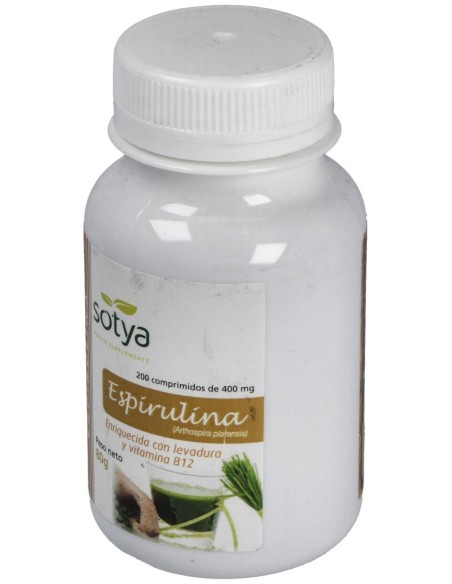 Sotya Espirulina 400 Mg 200 Cápsulas