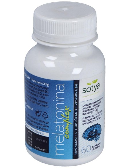 Sotya Melatonina Complex 550 Mg 60 Cápsulas
