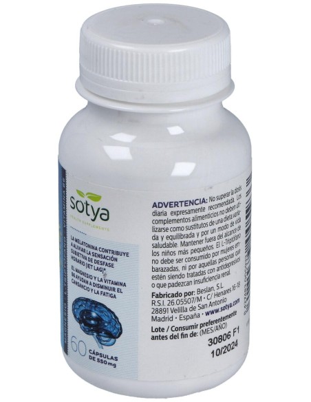 Sotya Melatonina Complex 550 Mg 60 Cápsulas