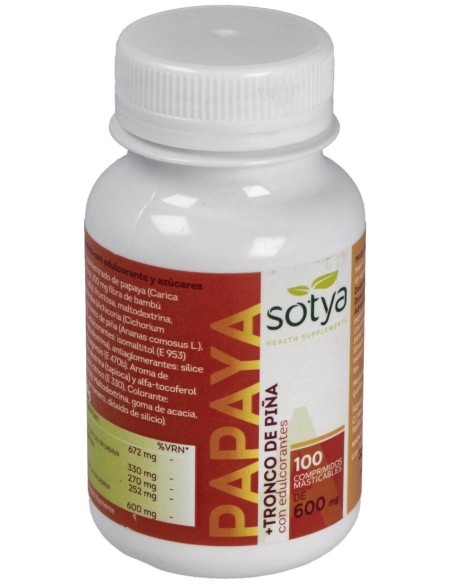 Sotya Papaya 600Mg 100Comp