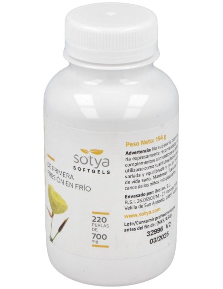 Sotya Onagra 500Mg 220 Perlas
