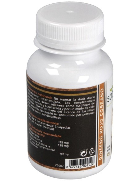 Sotya Ginseng Rojo Coreano 500Mg 90Cáps