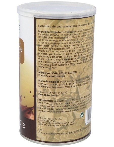 Batido Saciante Chocolate 700Gr.