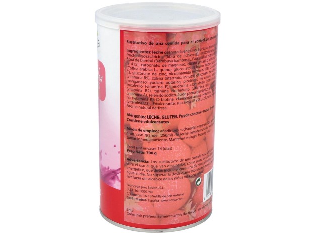 Batido Saciante Fresa 700Gr.