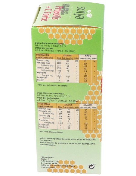 Propoleo + Vit.C Forte Jarabe 250Ml.