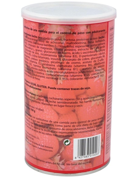 Batido Saciante Fresa 700Gr.