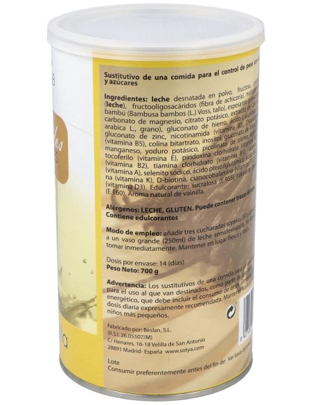 Batido Saciante Vainilla 700Gr.