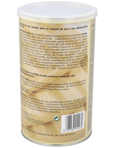 Batido Saciante Chocolate Blanco 700Gr.