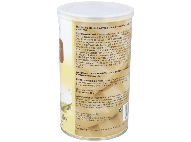 Batido Saciante Chocolate Blanco 700Gr.