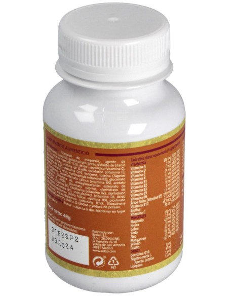 Sotya Multivitamínico Y Mineral 60 Cápsulas De 820 Mg