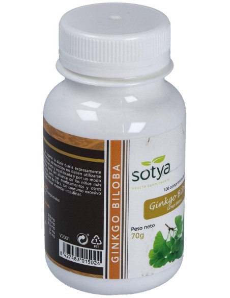 Ginko Biloba 700 Mg Sotya 100 Comprimidos