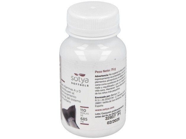 Sotya Hígado De Bacalao 700Mg 110 Perlas