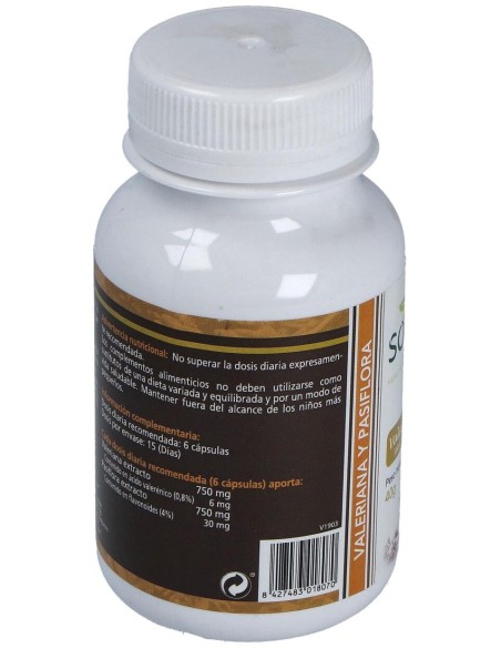 Valeriana Y Pasiflora 450Mg. 90Cap.