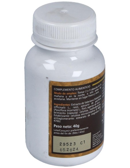 Valeriana Y Pasiflora 450Mg. 90Cap.