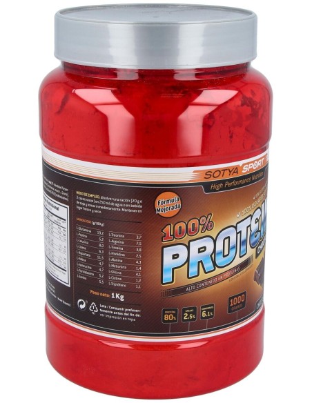 Proteinas Soja 100% Chocolate 1Kg.