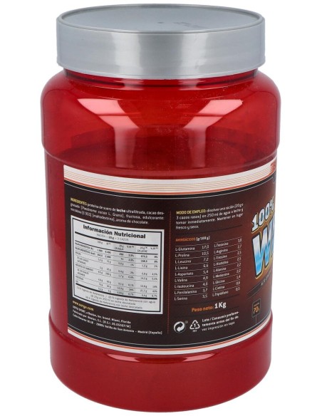 Proteinas Whey Protein 83% Chocolate 1Kg.